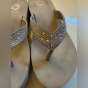 Yellow Box flip flops